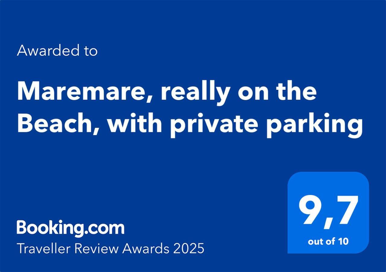 Maremare, Really On The Beach, With Private Parking Savona Exterior foto